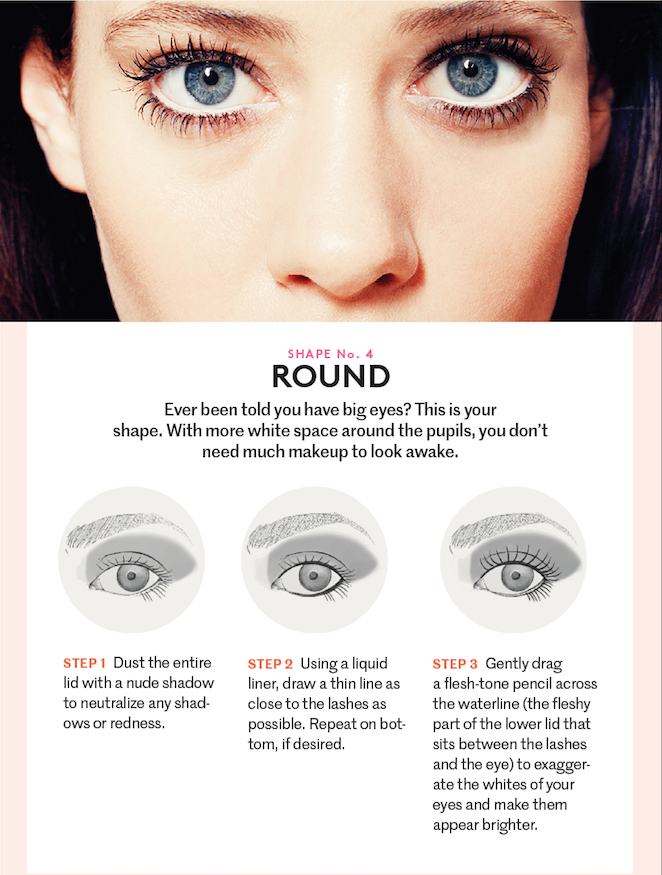 Makeup tips for round eyes